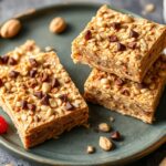 Easy no-bake peanut butter bars recipe.
