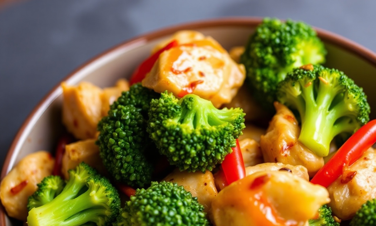 Quick chicken broccoli stir-fry recipe, flavorful and fast.