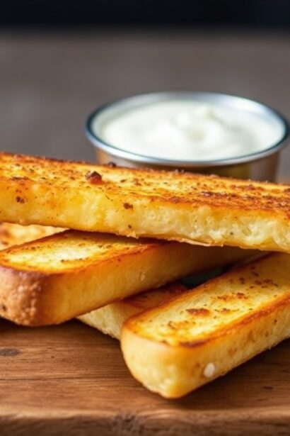 Rise French toast sticks for dipping: Dunk & delight.