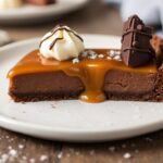 Decadent salted caramel chocolate tart, a sweet symphony.