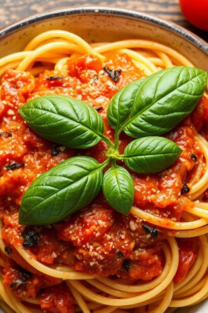Classic Pasta Puttanesca: bold, tangy tomato delight recipe.