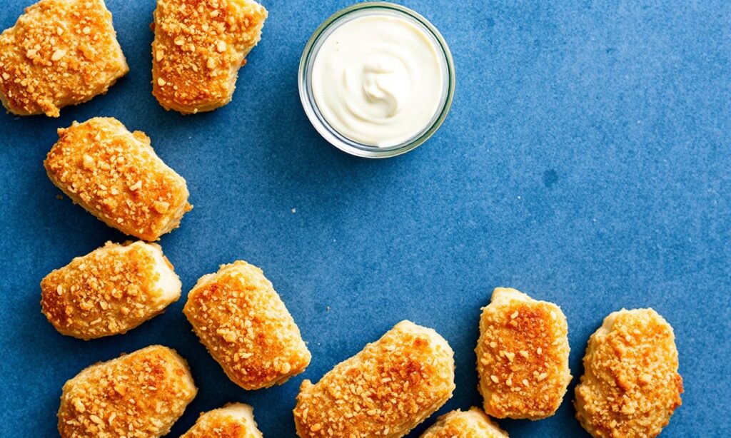 Crispy almond flour chicken nuggets recipe, healthy and irresistible.