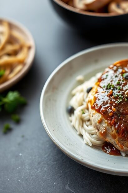 Easy creamy chicken Marsala recipe in 20 minutes.