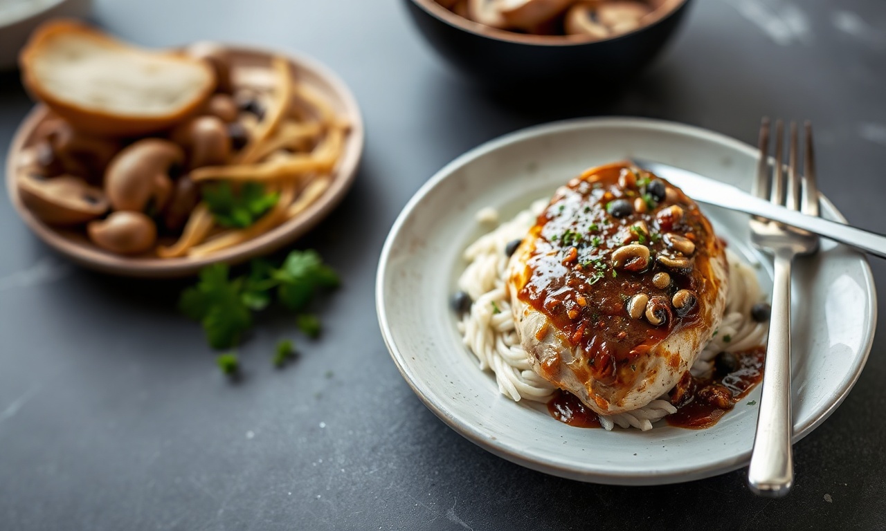 Easy creamy chicken Marsala recipe in 20 minutes.
