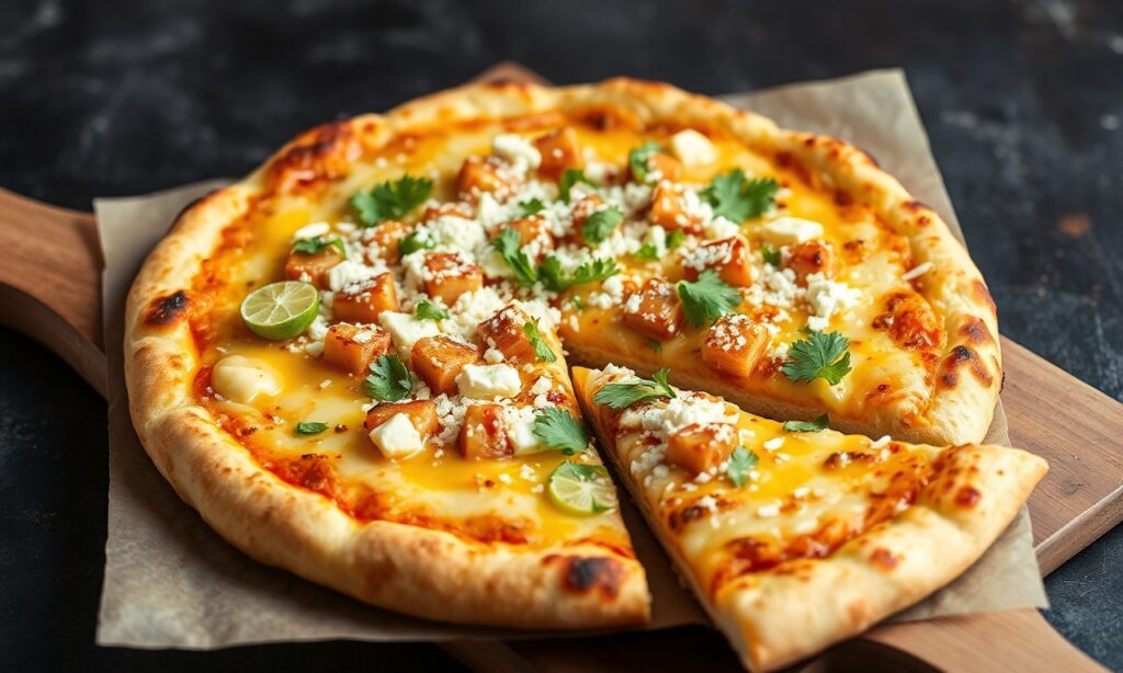Delicious Elote Pizza: Cheesy Mexican street corn pizza recipe.