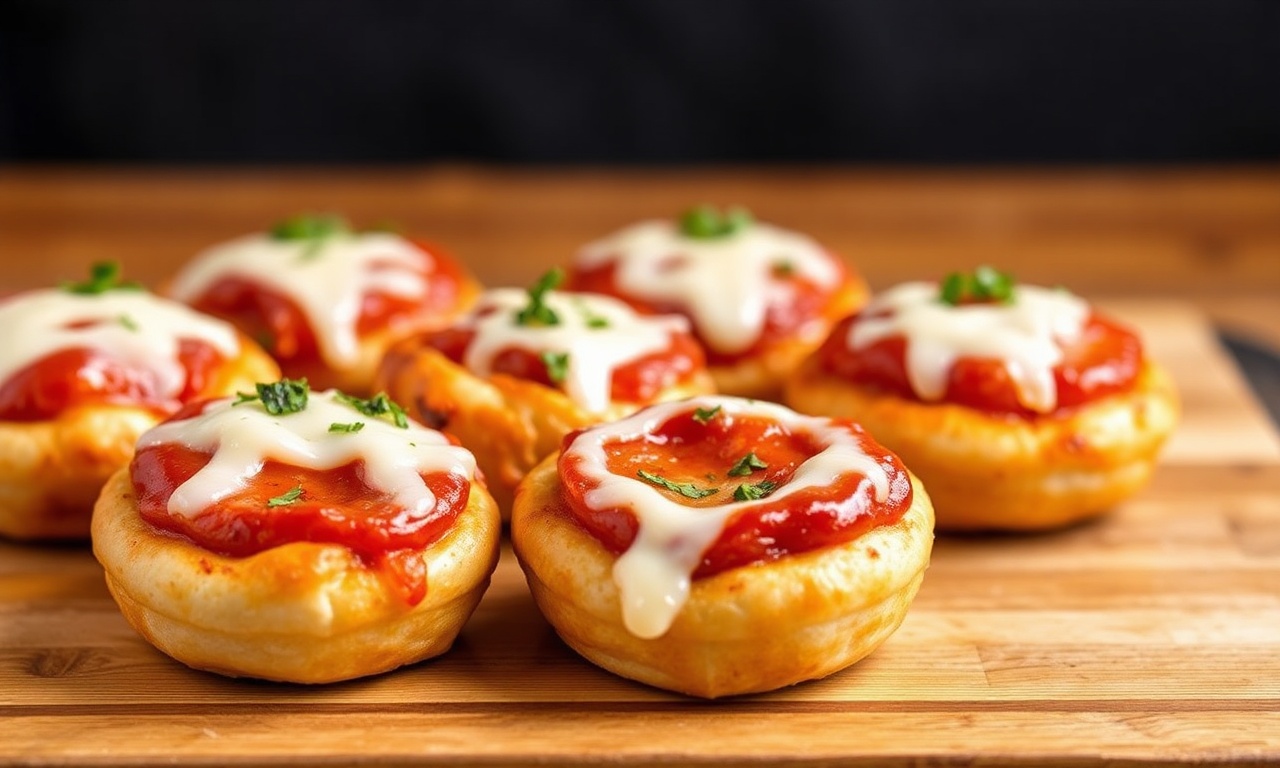 Easy cheesy pepperoni pizza bombs recipe.