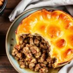 Hearty authentic shepherd's pie with ground lamb or beef.