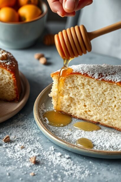 Impressive baking: Golden honey cake for Rosh Hashanah.