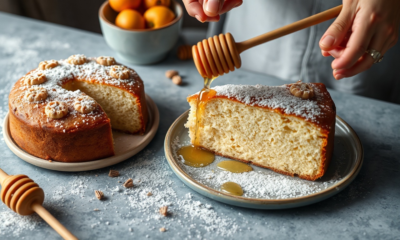Impressive baking: Golden honey cake for Rosh Hashanah.