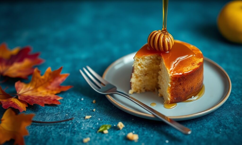 Impressive baking: Golden honey cake for Rosh Hashanah.