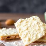 Sweet coconut cashew brittle, a delicious homemade treat.