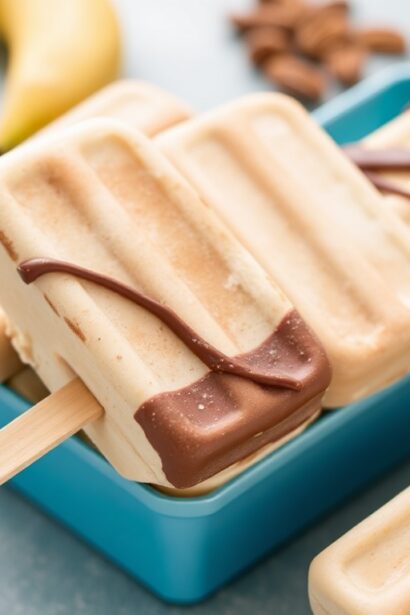 Delicious healthy frozen banana pops recipe.