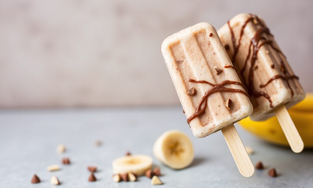 Delicious healthy frozen banana pops for summer refreshment.