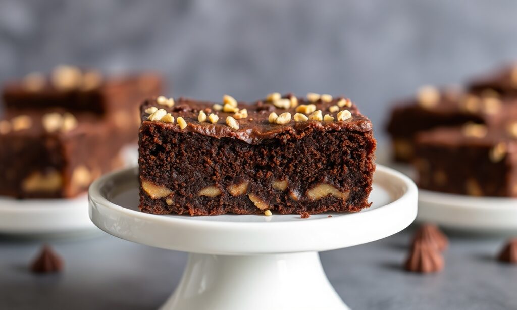 Decadent German chocolate brownies: Rich, fudgy fusion delight.