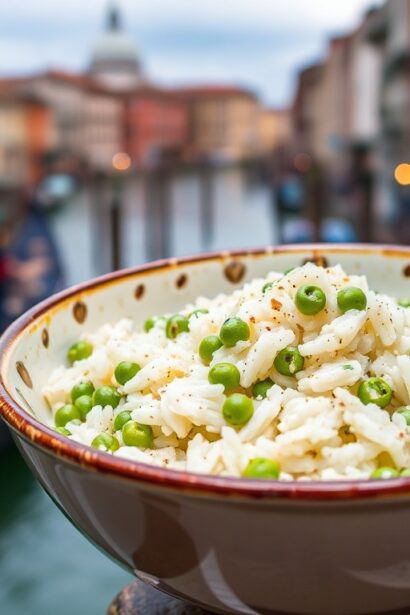 Risi Bisi: Venice's creamy pea and rice delight recipe.