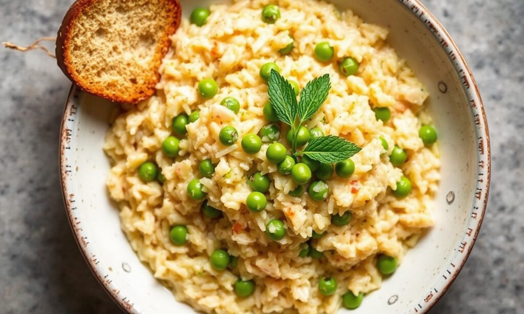 Risi Bisi: Venice's creamy pea and rice delight, a culinary treasure.