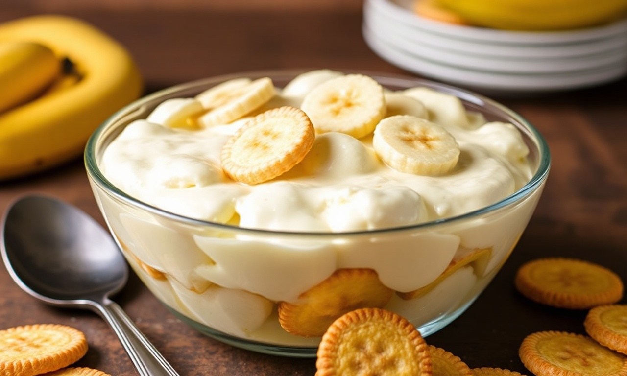 Authentic Southern banana pudding with Nilla Wafers.