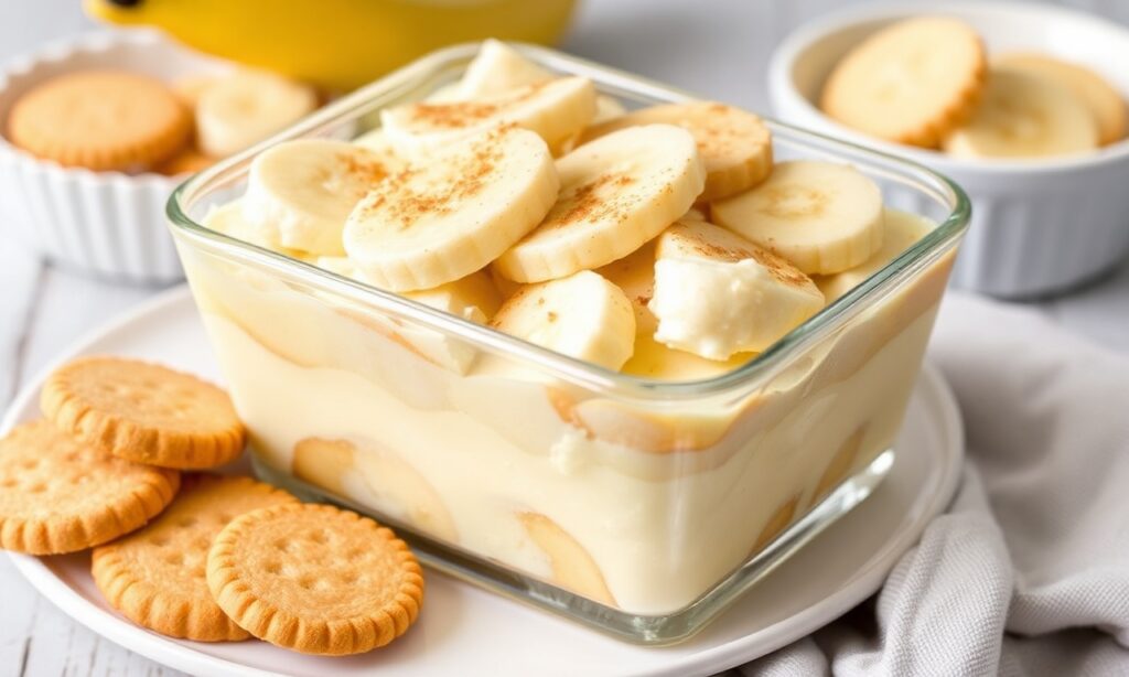 Authentic Southern banana pudding with Nilla Wafers.