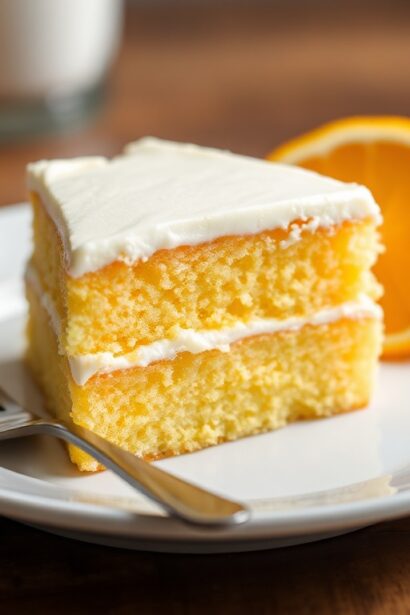 Making perfect orange creamsicle cake recipe and tips.