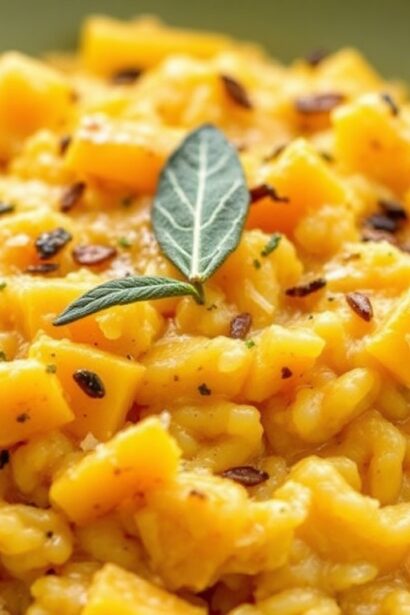 Delicious easy butternut squash risotto recipe.