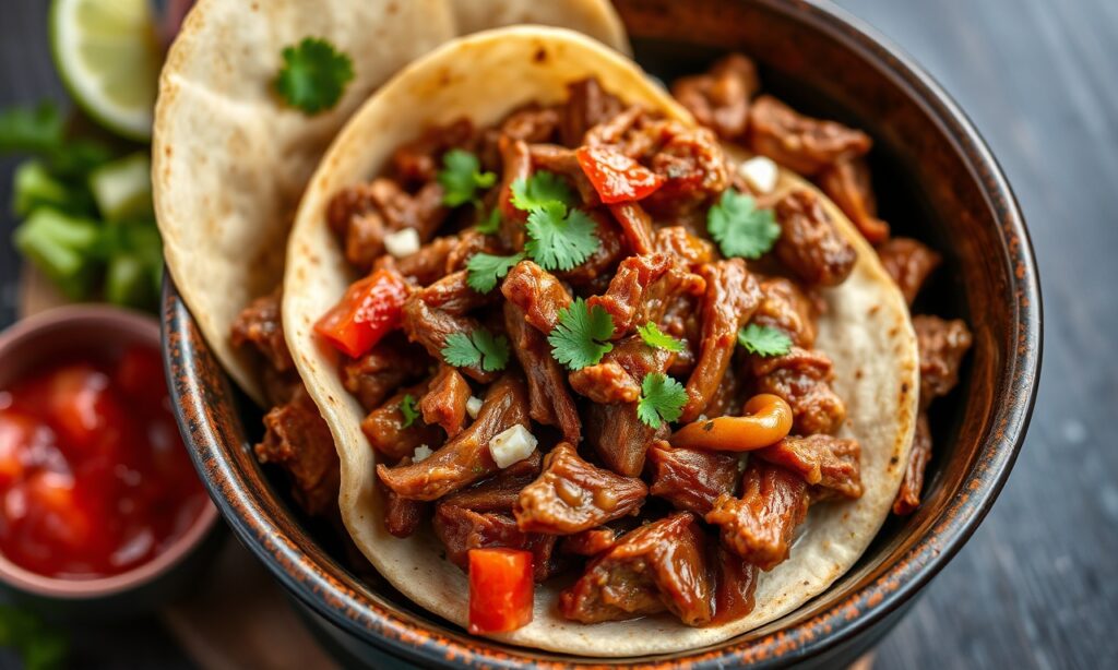 Tender flavorful instant pot carnitas recipe, delicious and easy.