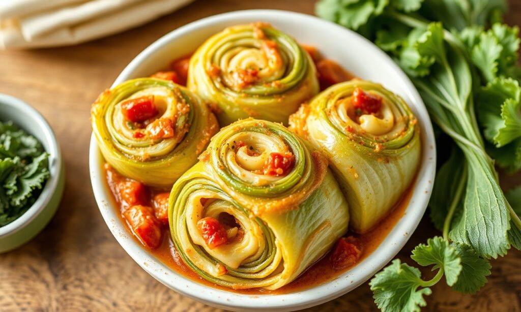 Delicious Easy unstuffed cabbage roll casserole with tender cabbage leaves.