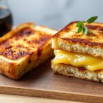 Savory Croque Monsieur bread pudding, a delightful and rich dish.
