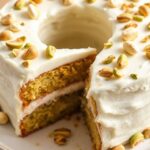 Delicious moist pistachio Watergate cake recipe for baking.