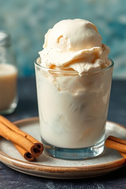 Easy homemade horchata ice cream, creamy and delicious.