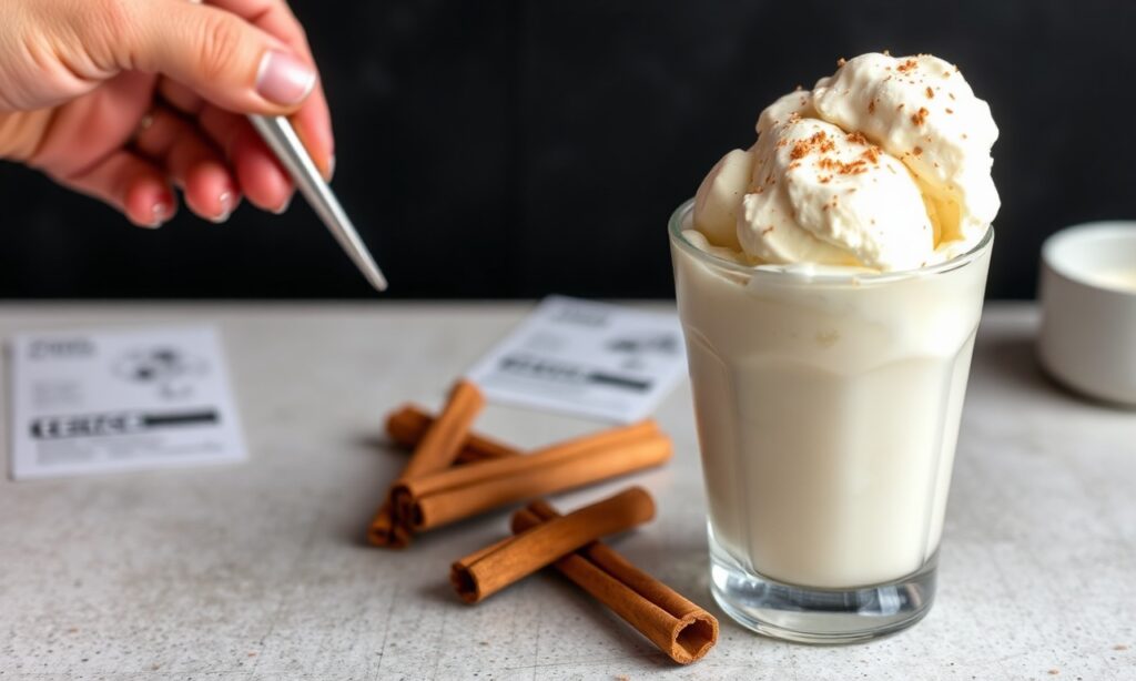 Easy homemade horchata ice cream, creamy and spiced.