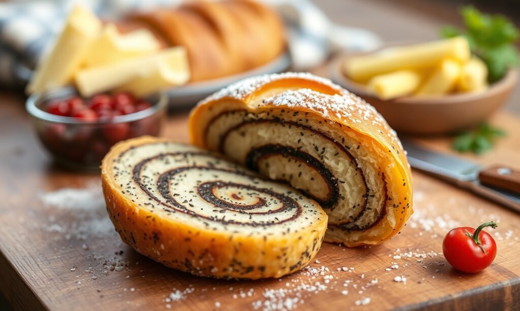 Authentic Polish poppy seed roll, just like grandma's, evokes sweet memories.