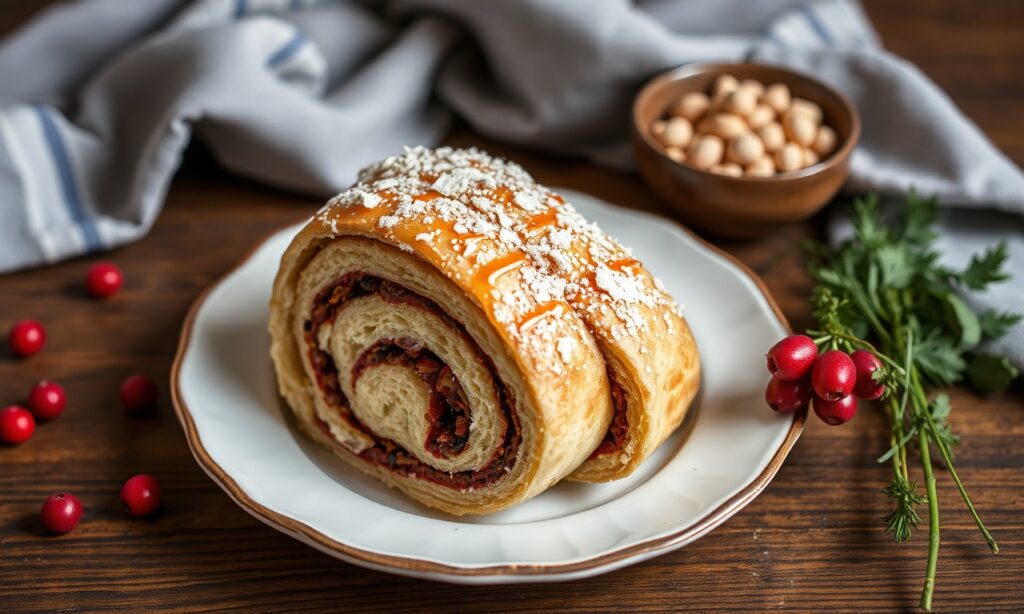 Authentic Polish poppy seed roll, just like Grandma's.