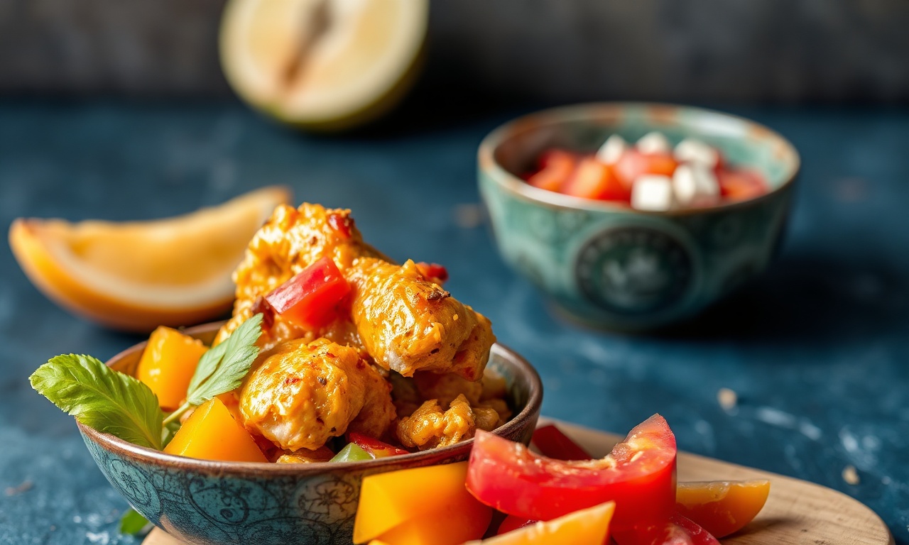 Discover unique mango curry chicken salad with tropical twist.