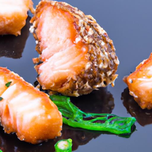 Crispy & Quick: 10-Minute Air Fryer Salmon Bites recipe