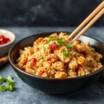 Homemade chicken fried rice, better than takeout recipe.