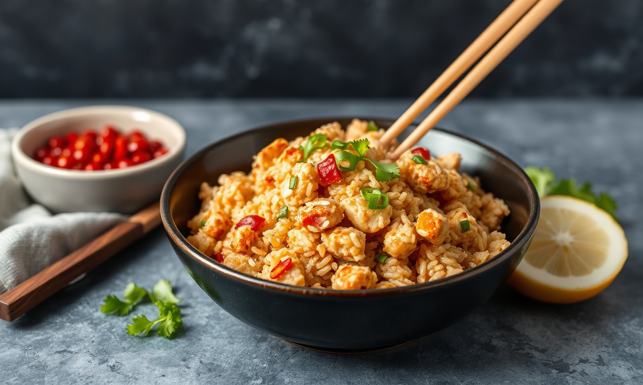 Homemade chicken fried rice, better than takeout recipe.