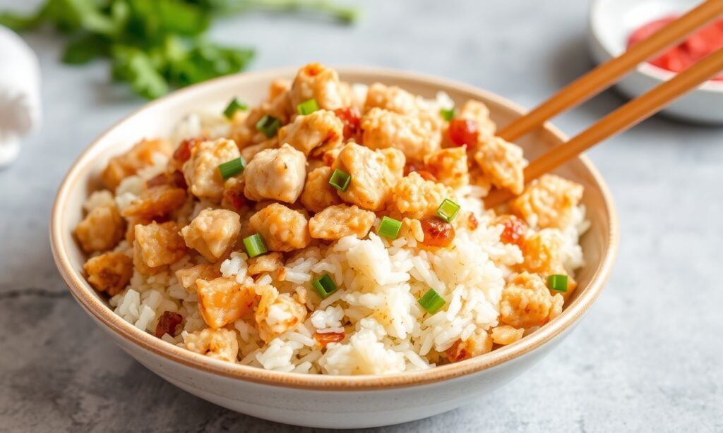 Delicious Homemade Chicken Fried Rice recipe, better than takeout.