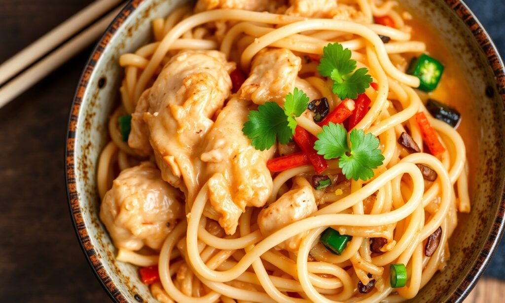 Quick Easy Chicken Lo Mein: simple, delicious comfort food.
