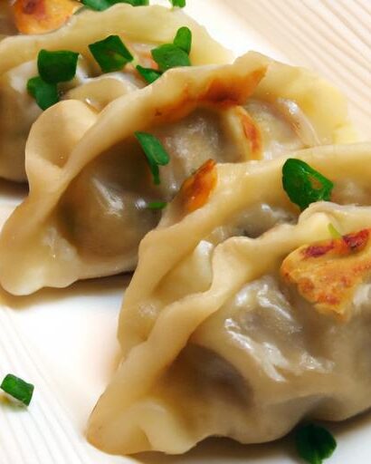 Golden Pan-Fried Dumplings Stuffed with Potato & Cheese