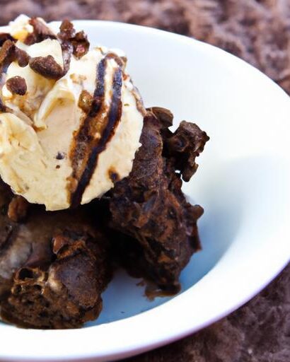 Indulgent Vegan Chocolate Fudge Brownie Ice Cream Bliss