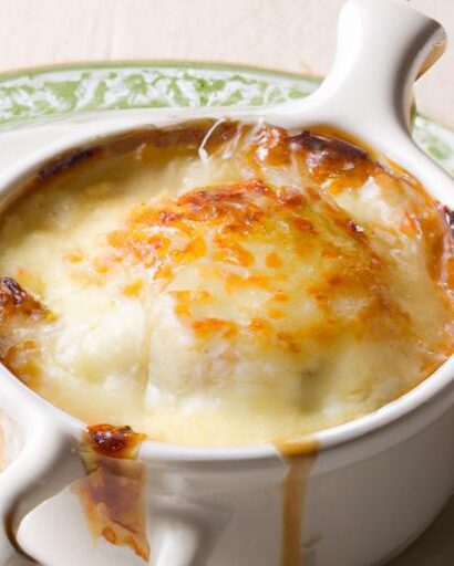 Indulge in Rich, Cheesy French Onion Soup Gratinee Delight