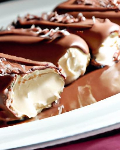Indulge in Creamy Delight: Chocolate Éclair Ice Cream Bars