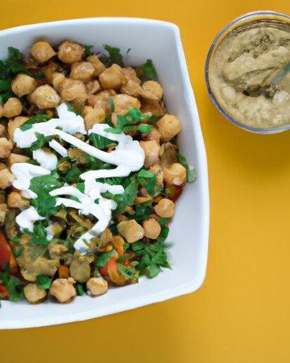 Delicious Chickpea Shawarma Bowl with Creamy Tahini