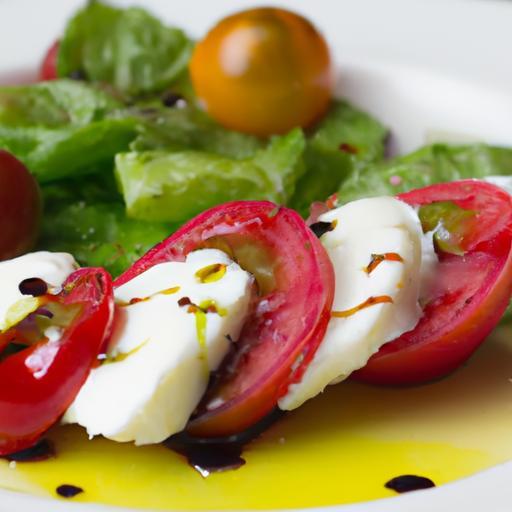 Fresh Caprese Salad: Cherry Tomatoes & Balsamic Glaze Delight