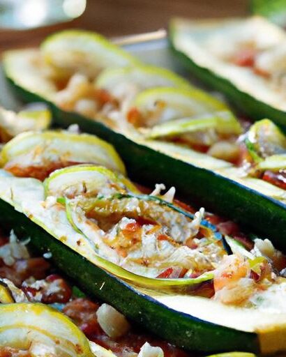 Delicious Pizza Stuffed Zucchini Boats: A Tasty Twist
