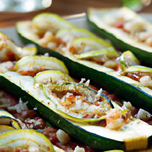 Delicious Pizza Stuffed Zucchini Boats: A Tasty Twist