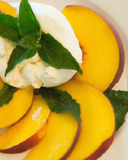 Fresh & Easy: 10-Minute Peach, Burrata, and Basil Salad