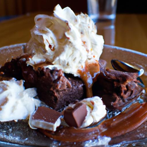 Decadent Brownie Sundae: Hot Fudge & Whipped Cream Bliss