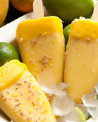 Refreshing Healthy Mango Sticky Rice Popsicles to Beat Heat
