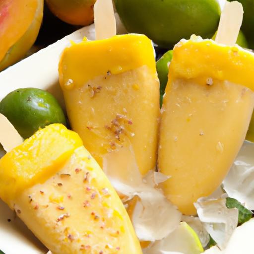 Refreshing Healthy Mango Sticky Rice Popsicles to Beat Heat